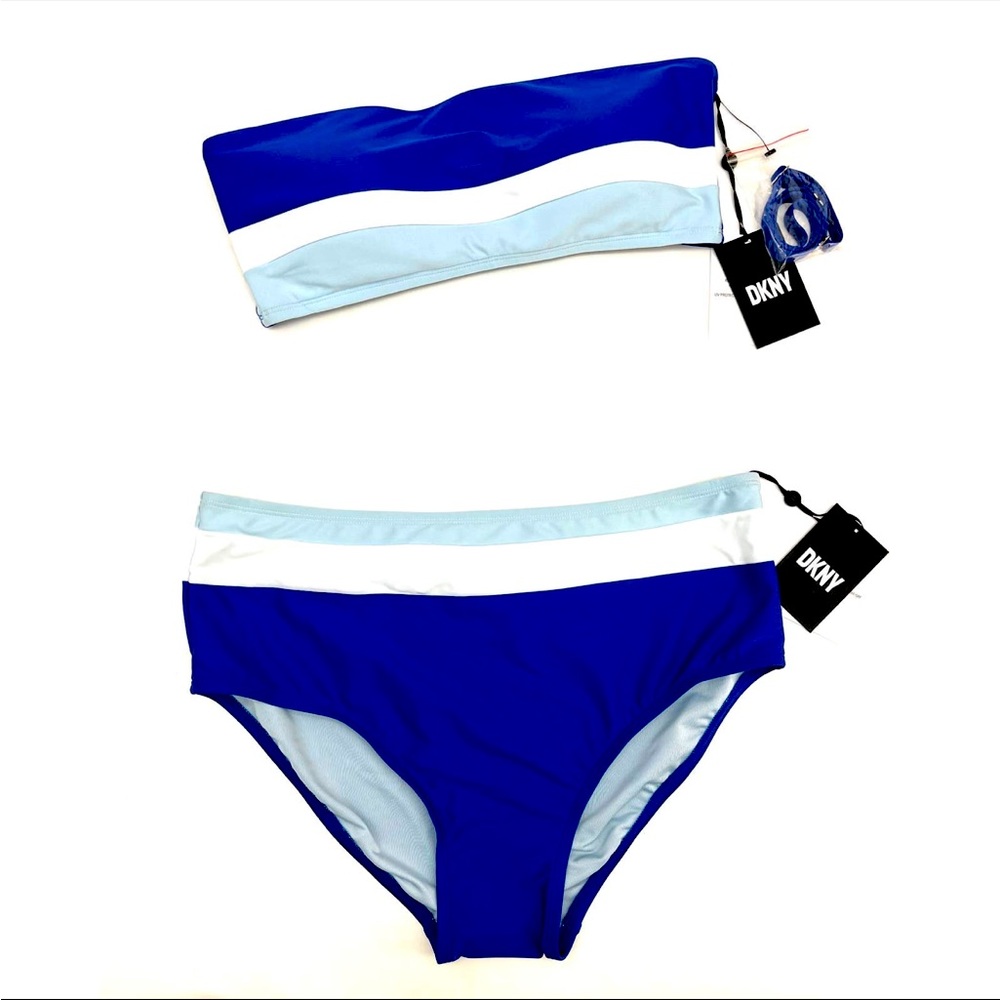 DKNY blue bikini
